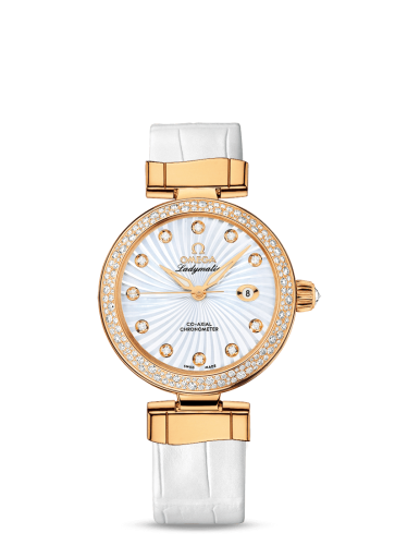 Omega LadyMatic Co-Axial 34 Yellow Gold / Diamond / MOP